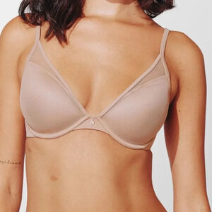 ThirdLove 24/7® Classic Uplift Plunge Bra in Taupe Size 40D